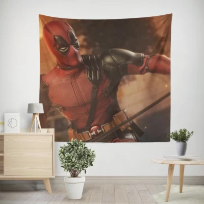 Deadpool 2 More Deadpool Madness Wall Tapestry