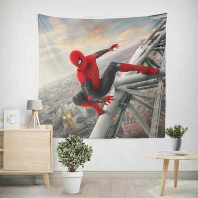 Far From Home Spidey European Escapade Wall Tapestry